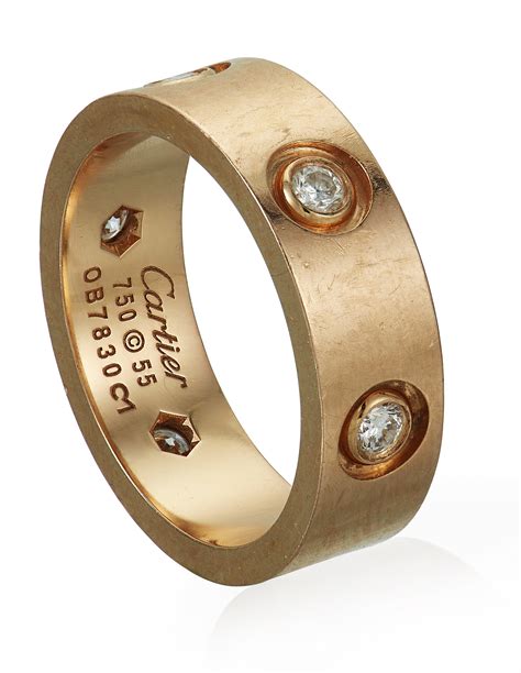 cartier gold ring - cartier gold ring with diamonds.